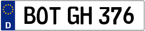 Trailer License Plate